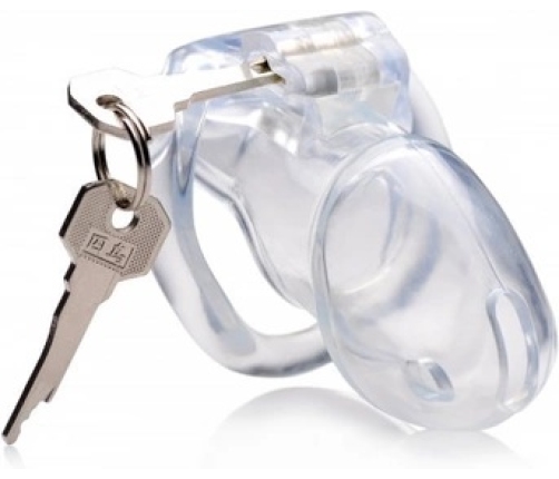 Clear Captor - Chastity Cage with Keys - Medium