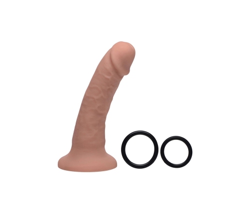 Seducer - Silicone Dildo with Harness - 7 / 18 cm