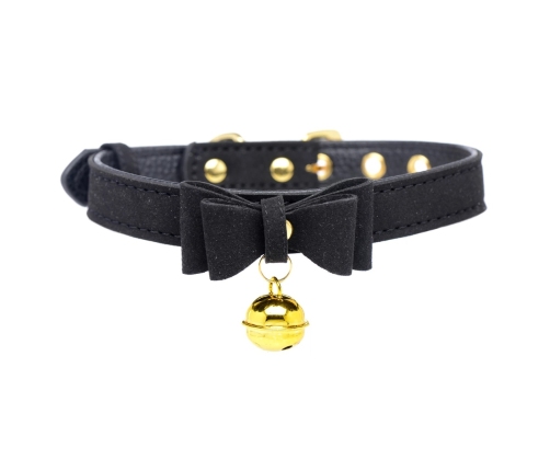 Golden Kitty Adjustable Cat Bell Collar Black/Gold by Golden Kitty