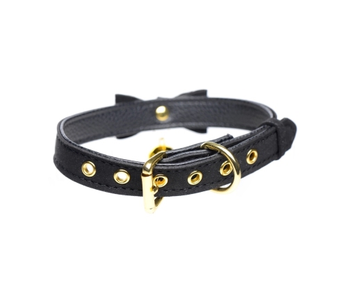 Golden Kitty Adjustable Cat Bell Collar Black/Gold by Golden Kitty