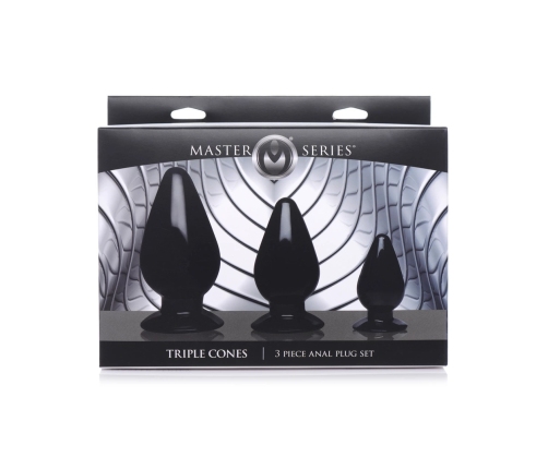 Triple Cones - Anal Plug Set - 3 Pieces