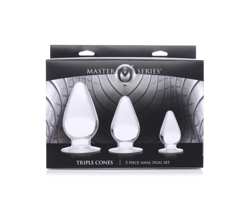 Triple Cones - Anal Plug Set - 3 Pieces