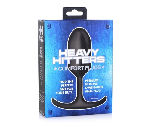 Premium Silicone Weighted Anal Plug - Large