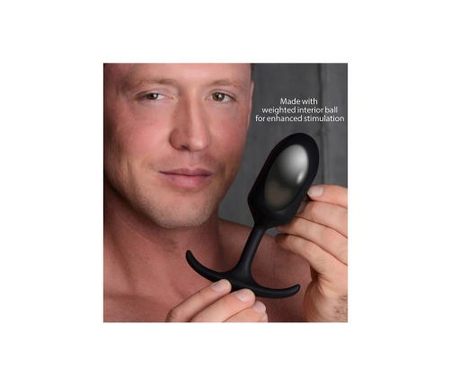 Premium Silicone Weighted Anal Plug - Large