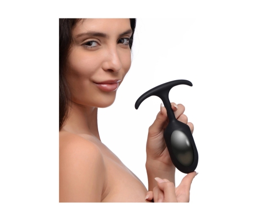 Premium Silicone Weighted Anal Plug - Large
