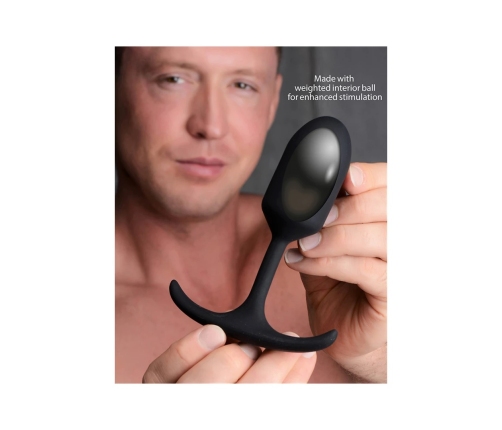 Premium Silicone Weighted Anal Plug - Medium