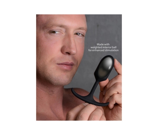 Premium Silicone Weighted Anal Plug - Small