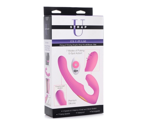 U-Pulse - Silicone Pulsating and Vibrating Strapless Strap-On