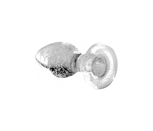 Glow-In-The-Dark - Glass Butt Plug - Small