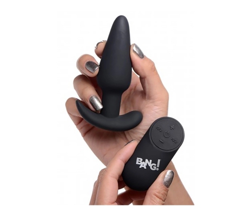 Vibrating Silicone Butt Plug with Remote Control