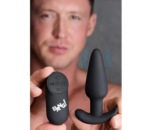 Vibrating Silicone Butt Plug with Remote Control