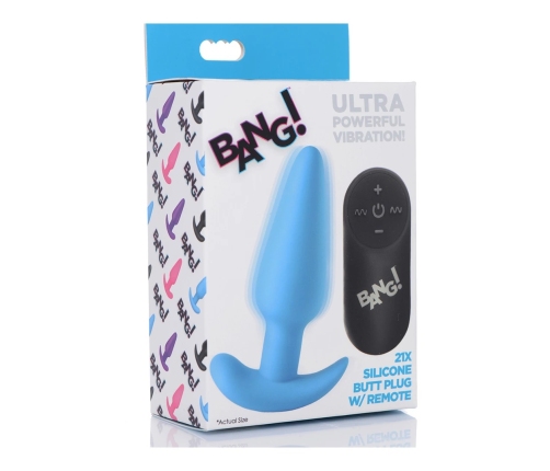 Vibrating Silicone Butt Plug with Remote Control