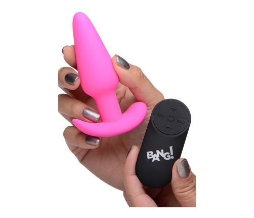 Vibrating Silicone Butt Plug with Remote Control