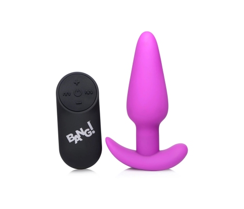 Vibrating Silicone Butt Plug with Remote Control