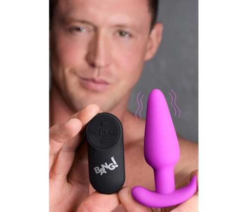Vibrating Silicone Butt Plug with Remote Control