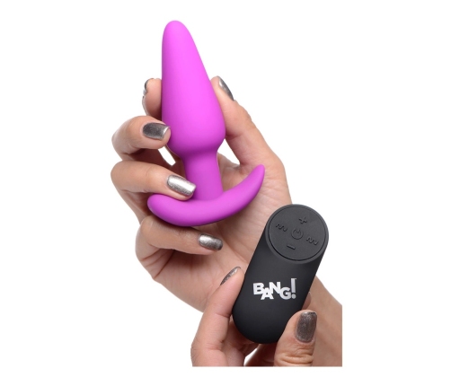 Vibrating Silicone Butt Plug with Remote Control