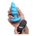 Vibrating Silicone Swirl Butt Plug with Remote Control