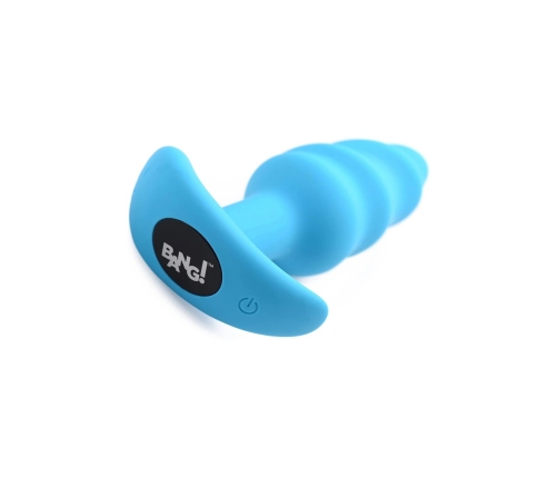 Vibrating Silicone Swirl Butt Plug with Remote Control