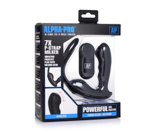 Milking and Vibrating Prostate Massager + Harness with 7 Speeds