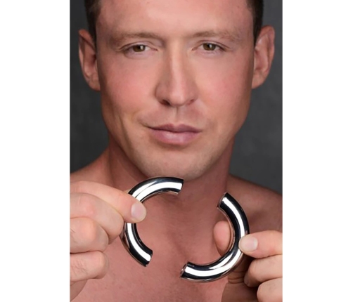 Mega Magnetize - Stainless Steel Magnetic Cockring - 2 / 4,4 cm