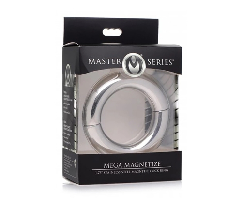 Mega Magnetize - Stainless Steel Magnetic Cockring - 2 / 4,4 cm