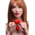 Booty Bloom - Silicone Rose Anal Plug - Red