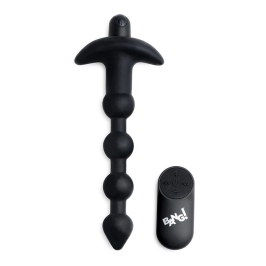 Vibrating Silicone Anal Beads and Remote Control
