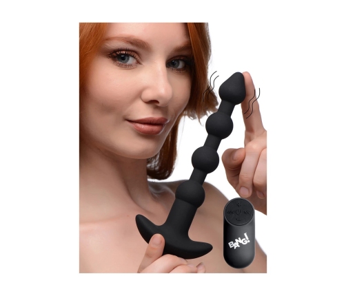 Vibrating Silicone Anal Beads and Remote Control