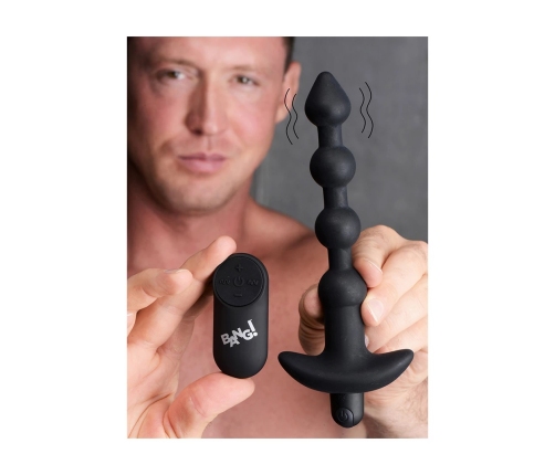 Vibrating Silicone Anal Beads and Remote Control