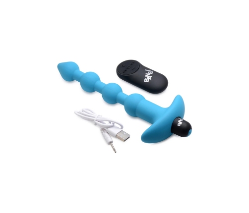 Vibrating Silicone Anal Beads and Remote Control