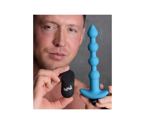 Vibrating Silicone Anal Beads and Remote Control
