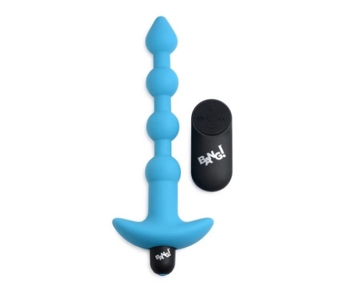 Vibrating Silicone Anal Beads and Remote Control
