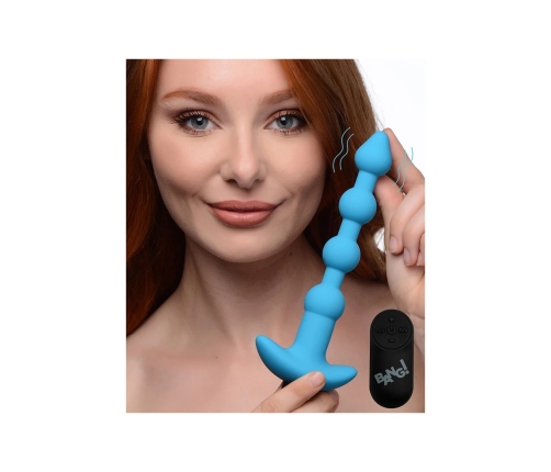 Vibrating Silicone Anal Beads and Remote Control
