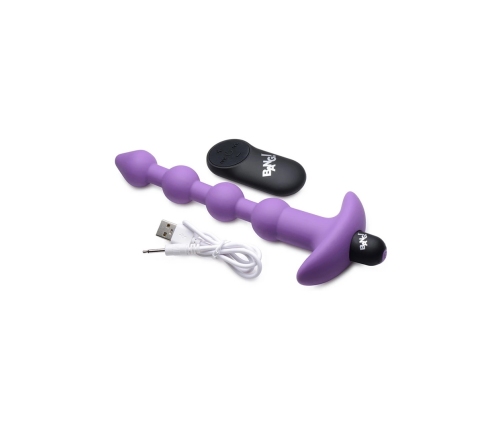 Vibrating Silicone Anal Beads and Remote Control