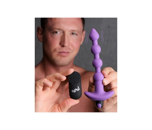 Vibrating Silicone Anal Beads and Remote Control