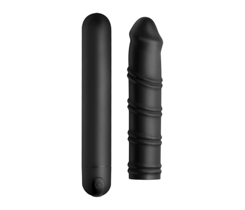 XL Bullet and Swirl Silicone Sleeve