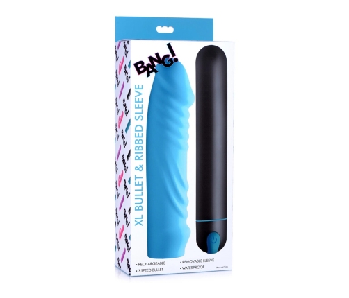 XL Bullet and Ribbed Silicone Sleeve