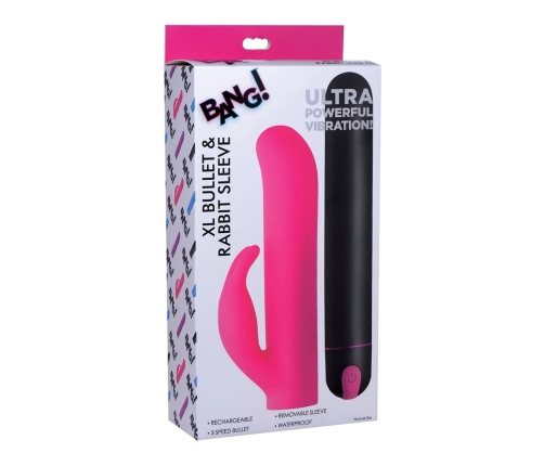 XL Bullet and Rabbit Silicone Sleeve