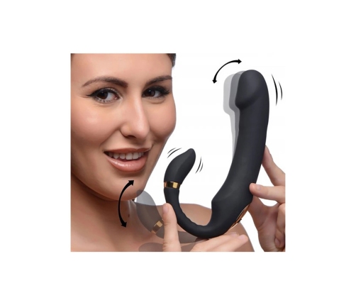 Pleasure - Silicone Vibrator with Clitoris Stimulator