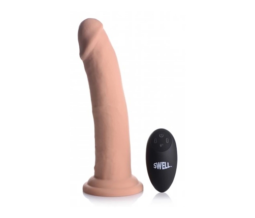 Swell - Inflatable and Vibrating Silicone Dildo - 7 / 18 cm