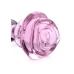 Pink Rose - Glass Butt Plug - Small