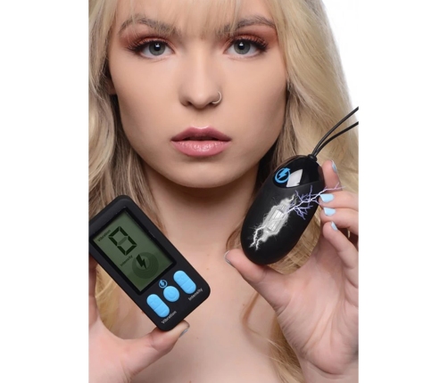 Vibrating and E-Stim Silicone Egg + Remote Control