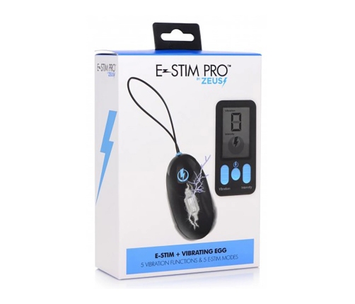 Vibrating and E-Stim Silicone Egg + Remote Control