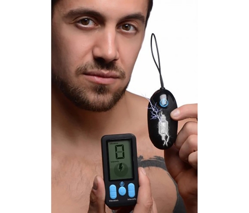 Vibrating and E-Stim Silicone Egg + Remote Control