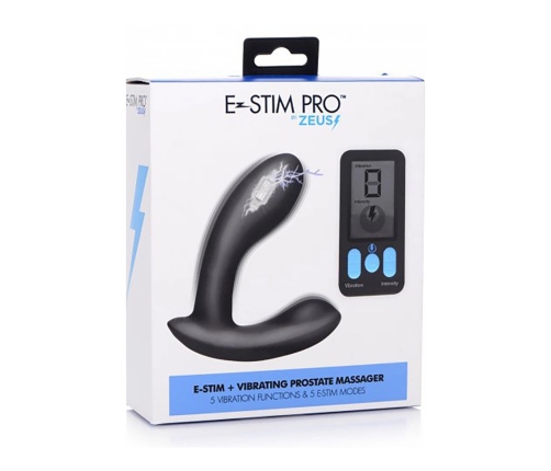 E-Stim Pro - Silicone Vibrating Prostate Massager + Remote Control