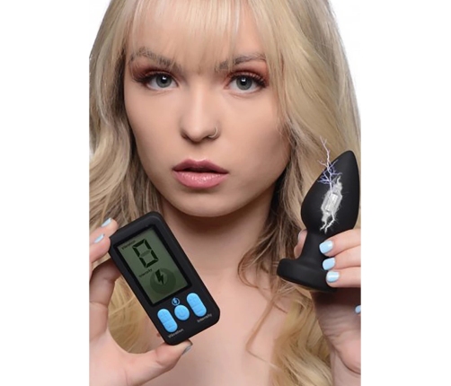 E-Stim Pro - Silicone Vibrating Anal Plug + Remote Control