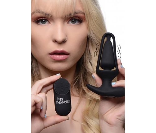 Hollow Anal Plug with Remote Control and 7 Speeds