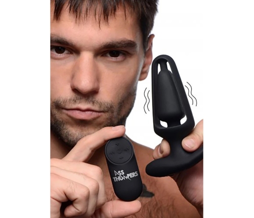 Hollow Anal Plug with Remote Control and 7 Speeds
