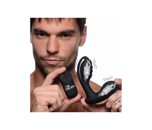 AT Power - Prostate Stimulator Hollow Prostate Plug with Remote Control and 7 Speeds