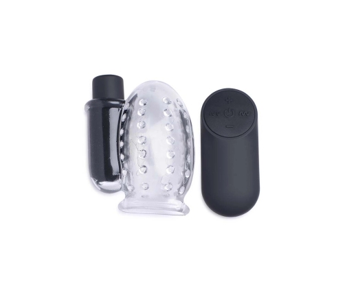 Rechargeable Penis Head Teaser with Remote Control